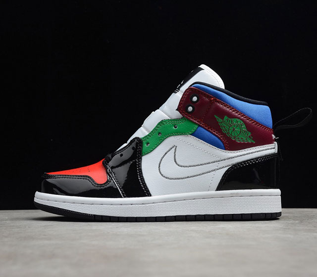 CJ版本 Air Jordan 1 Mid AJ1 中帮 彩色拼接 DB5454-001 36 36.5 37.5 38 38.5 39