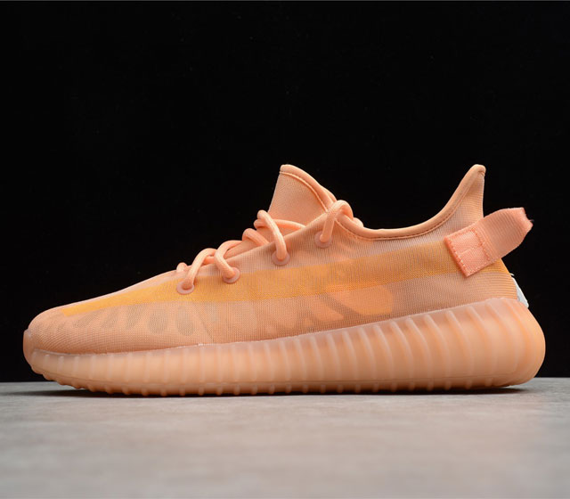 YEEZY BOOST 350 V2 Mono Clay 网纱半透明 杏月橙 GW2870 36 36.5 37.5 38 38.5 39 40 40.5 4