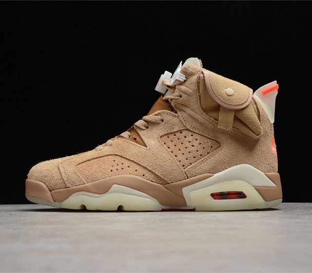 Travis Scott x Air Jordan 6 British Khaki AJ6 口袋鬼脸 卡其棕 货号 DH0690-200 40-47.5 依然