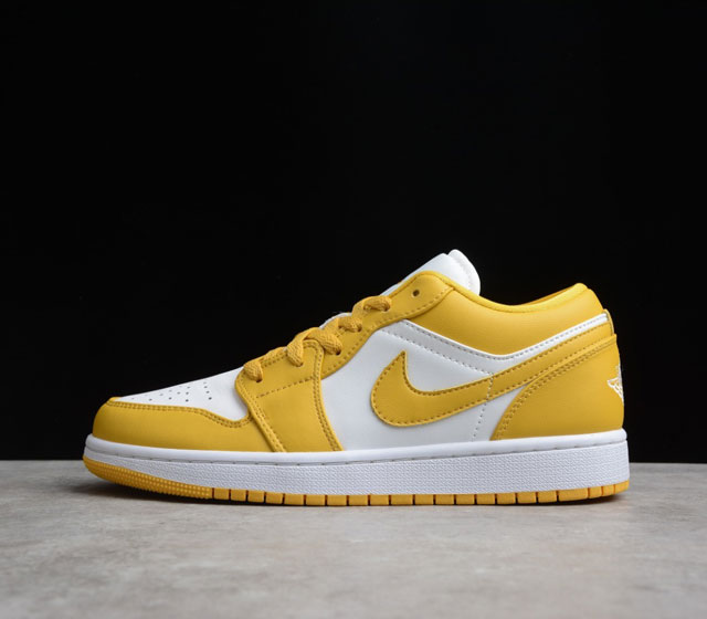 GZ版本 Air Jordan 1 Low AJ1低帮 白黄芥末 乳酪起司 文化篮球鞋 货号 553560-171 尺码 36 36.5 37.5 38 38