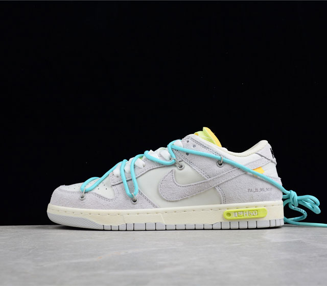 Off-White x Nike SB Dunk Low The 50 OW联名 货号 DJ0950-10618 原楦原纸版原数据开发#采用超软头层皮革+棉实