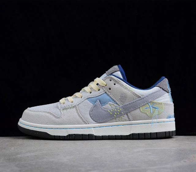 Nk Dunk Low Bright Side 灯芯绒 扣篮系列低帮休闲运动滑板板鞋 DQ5076-001 36-46 尺码 36 36.5 37.5 38