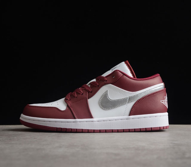 Air Jordan 1 Low Bordeaux AJ1 乔1波尔多红 低帮篮球鞋 553558-615 Size 36 36.5 37.5 38 38.5