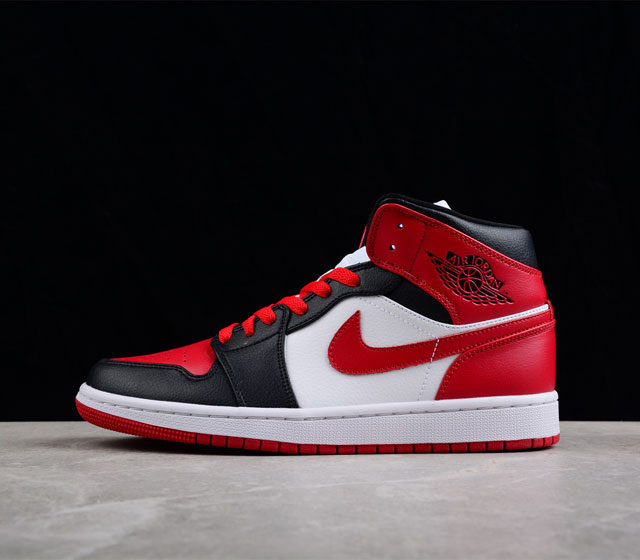 Air Jordan 1 Mid AJ1 乔1黑红脚趾 中邦篮球鞋 BQ6472-079 尺码 36 36.5 37.5 38 38.5 39 40 40.5