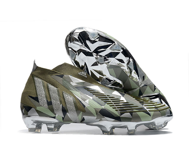 阿迪达斯猎鹰22 迷彩利刃系列全针织无鞋带FG足球鞋adidas Predator Edge FG39-45