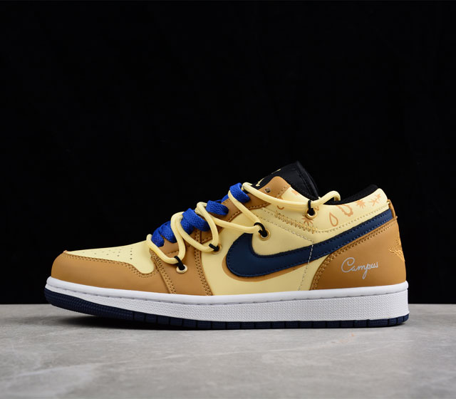 Nike Air Jordan 1 Low 麻绳绑绳 AJ1低帮 乔丹一代低帮经典复古文化休闲运动篮球鞋货号 553558-062 采用软质头层皮组合纤维牛培皮