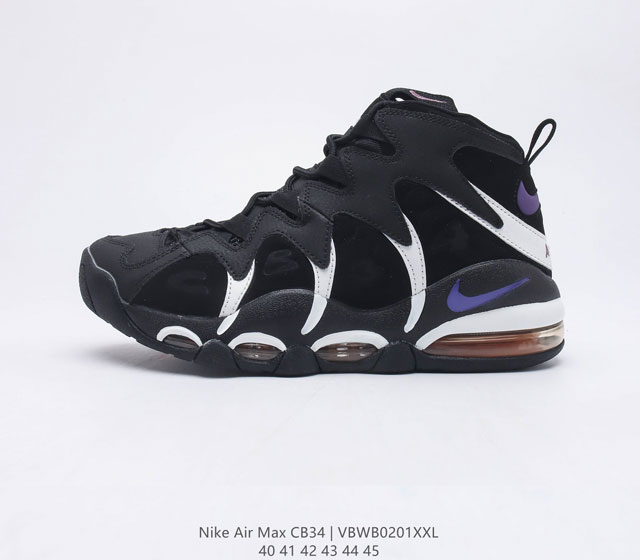 Nike Air Max CB34 巴克利篮球文化鞋战靴 霸者无憾 男士运动鞋巴克利的签名鞋 CB34 是以Air Max为基础的大气垫球鞋 首先Air Ma
