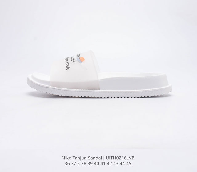 耐克 Nike WMNS NIKE TANJUN SANDAL 百搭单品耐克运动拖鞋 pu皮鞋面 泡棉大底 轻盈舒适 夏日海滩休闲拖鞋夏季 时尚舒适 一字拖 高