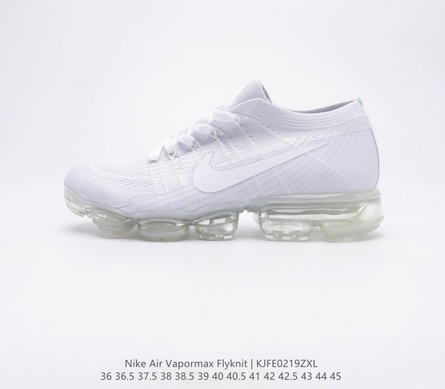 公司级 耐克 NIKE Air VaporMax Flyknit 轻盈透气针织男女气垫跑步鞋 回弹缓冲休闲鞋 防滑 减震 耐磨 轻便 外露式360度全掌MAX