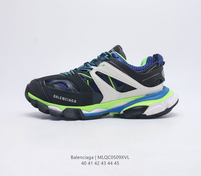 巴黎世家 Balenciaga 巴黎世家3.0高帮老爹鞋 Balenciaga3.0 Track.2 Open Sneaker 巴黎世家3.0 三代户外概念鞋