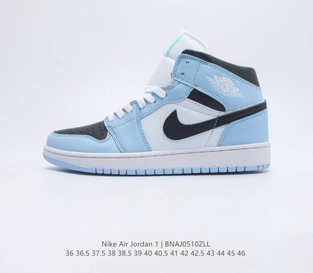 耐克 Nike Air Jordan 1 Retro High OG 乔丹一代篮球鞋复刻运动鞋 皮面高帮板鞋的设计灵感源自运动夹克 带你重温入选球队时刻 采用