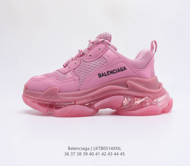 巴黎世家 Balenciaga Triple S 正确字体电绣 粗细 位置 大小正确侧边TPU 透气孔匹配意产原版正确八层分离大底 TPU软底 原版一致 Ba