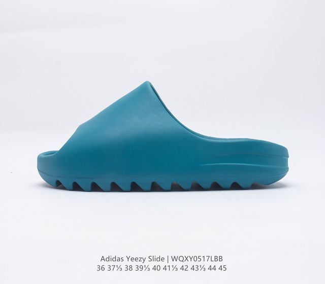 阿迪达斯 Adidas YEEZY SLIDE 经典运动拖鞋时尚厚底增高男女一字拖鞋 YEEZY SLIDE椰子拖鞋的外观十分吸引人 融合了舒适与时尚的元素 延