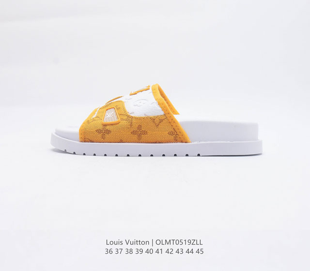 LV拖鞋系列LOUIS VUITTON 拖鞋 Louis Vuitton Lv 路易威登 潮流经典一字拖鞋延续经典 上脚舒适性极好 鞋轻不跑脚 沙滩家用都很适