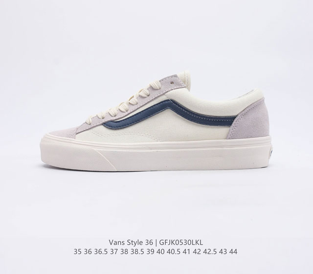 VANS 万斯 Style 36 经典低帮帆布休闲运动硫化滑板板鞋 真的是吹爆的系列 那就是VansStyle36系列低帮经典复古文化休闲运动篮球鞋 好看好穿还