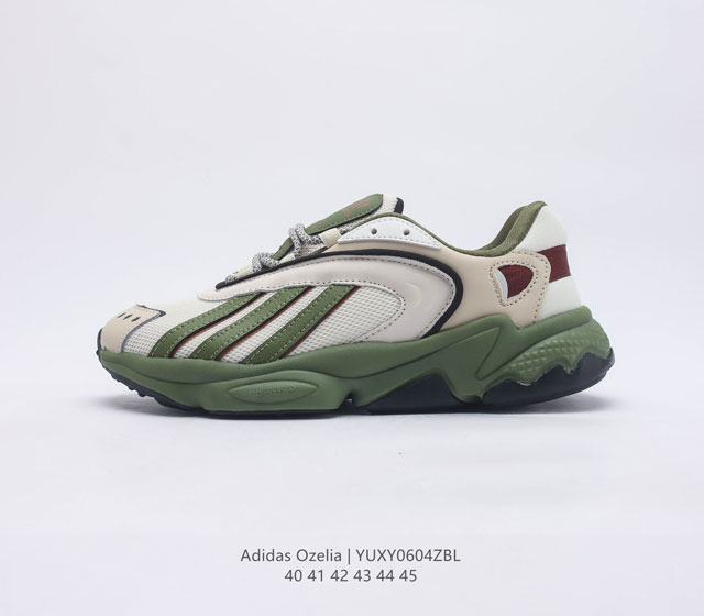 阿迪达斯 男鞋 Adidas Originals Ozelia 经典运动鞋休闲慢跑鞋 这款Ozelia经典鞋 延续adidas经典设计元素 以简约单色打造未来