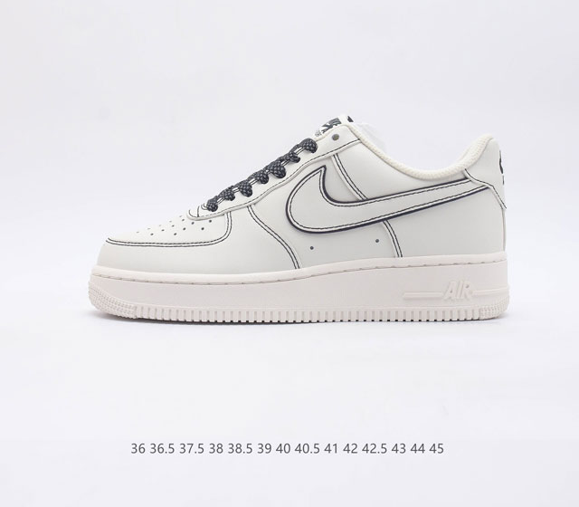 耐克Nike Air Force 1 Low 空军一号 AF1 低帮百搭休闲运动板鞋 柔软 弹性十足的缓震性能和出色的中底设计 横跨复古与现代的外型结合 造就