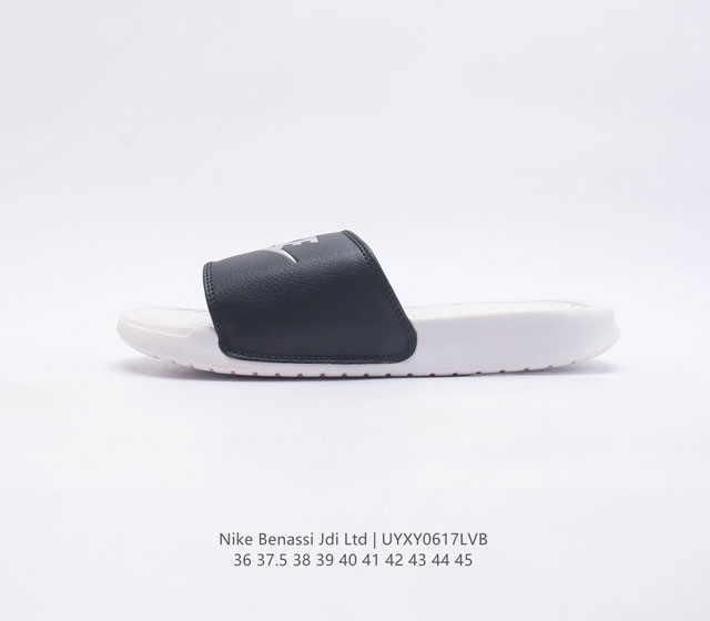 NIKE 耐克 Benassi Jdi Ltd 夏季运动防滑潮流拖鞋 休闲旅游沙滩凉鞋 货号 343880-100 编码 UYXY0617LVBD