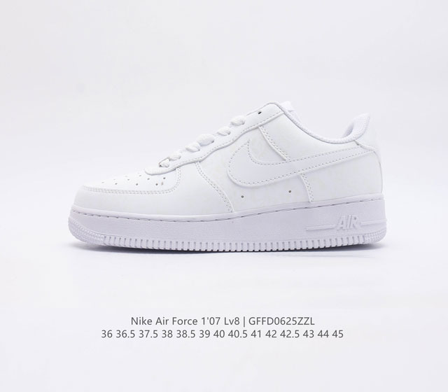 耐克nike Air Force 1 Low 空军一号 Af1 低帮百搭休闲运动板鞋 柔软 弹性十足的缓震性能和出色的中底设计 横跨复古与现代的外型结合