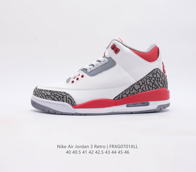 仿头层皮 乔丹 Aj 3 耐克 Nike Air Jordan 3 Retro Se 乔3 复刻篮球鞋 乔丹3代 三代 男子运动鞋 作为 Aj 系列中广受认