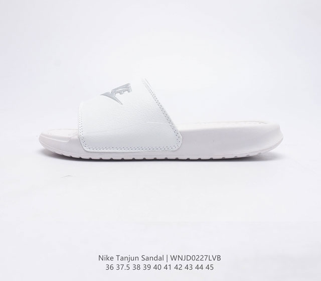 耐克 Nike Wmns Nike Tanjun Sandal 百搭单品耐克运动拖鞋 Pu皮鞋面 泡棉大底 轻盈舒适 夏日海滩休闲拖鞋夏季 时尚舒适 一字拖