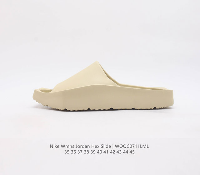 耐克 乔丹拖鞋 Nike Wmns Jordan Hex Slide Mule Sp Be Aj拖鞋 踩屎感 一体凉拖鞋一字拖厚底增高沙滩鞋 超适合夏天的清