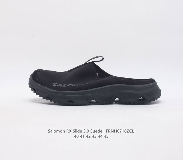 Salomon 萨洛蒙 男款休闲拖鞋 Rx Slide 3.0 夏季拖鞋沙滩鞋包头凉拖鞋 经过长时间的户外运动 或踏上下一次户外探险的征程之前 不妨穿上rx