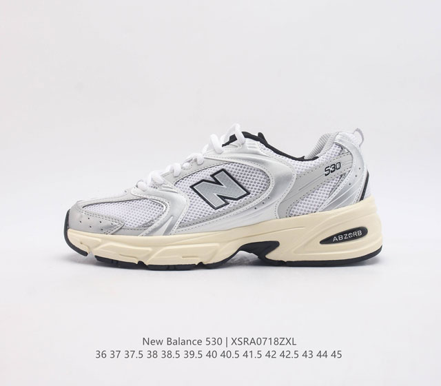 新百伦 Nb530 New Balance 530 复跑古鞋nb530这鞋双确实是nb家经复典古款式之一 以全科新技诠释 成打功造530鞋款 鞋面保在持530基