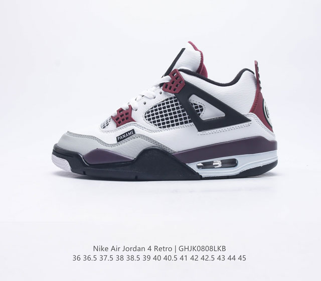 耐克 乔丹Nike Air Jordan 4 AJ4代复古休闲运动文化篮球鞋 秉承轻量化的速度型篮球鞋设计思想完成设计 降低重量的同时提升舒适度 中底延续前作使