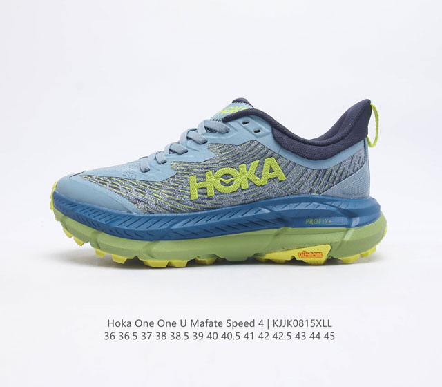 公司级 HOKA ONE ONE 越野跑M MafateSpeed 4飞速马法特 减震回弹透气户外轻量化运动鞋Mafate Speed是HOKA ONE ON