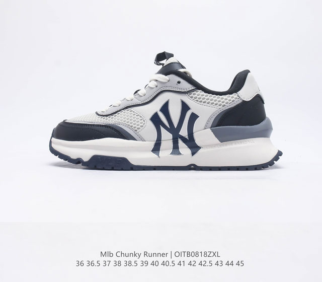 全新2023春夏鞋款 NY美国榄球洋基队New York Yankees x MLB Chunky Runner Liner 莱纳系列低帮厚底老爹风透气网面休闲