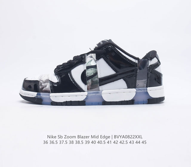 NIKE 耐克 NIKE SB ZOOM BLAZER MID EDGE L 中性滑板鞋 优质皮革材料 尽显非凡格调 高磨损区域添加额外贴片 有效提升耐穿性 塑