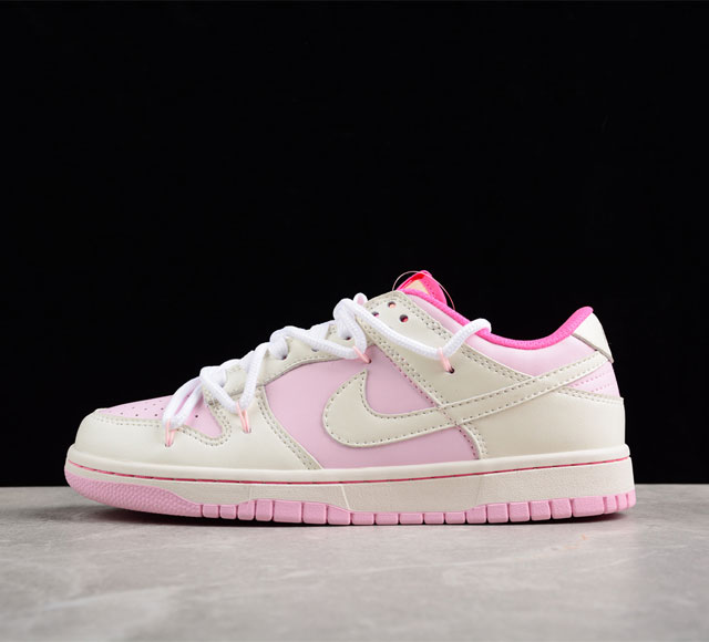 Nk SB Dunk Low 白粉定制版解构绑带休闲板鞋DH9765-200尺码 36 36.5 37.5 38 38.5 39 40