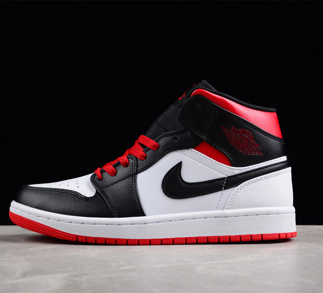 CJ版纯原 Air Jordan 1 Mid SE Craft AJ1 乔1黑白红 中邦休闲板鞋 DQ8426-106尺码 40 40.5 41 42 42.5