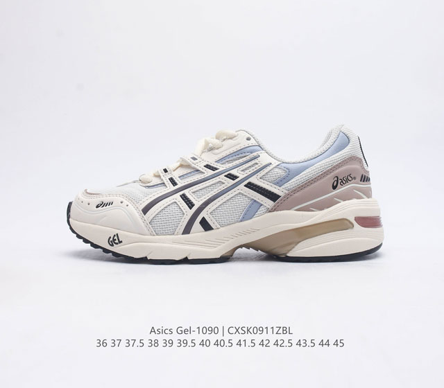 公司级 Asics亚瑟士gel-1090 复古休闲运动跑鞋耐磨防滑时尚运动跑步鞋 该鞋款相较于gel-1090鞋款 主要是改变了材质方面的构成 皮革+网眼织物的