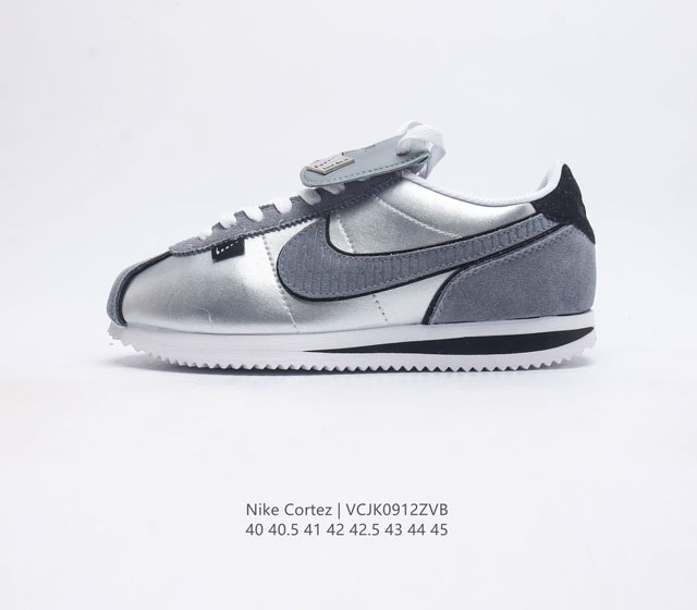 耐克nike Wmns Cortez 72阿甘科特斯系列复古百搭慢跑鞋 Nike Cortez '72在经典复古鞋型的基础上 采用白色优质皮革来打造鞋身 在鞋身