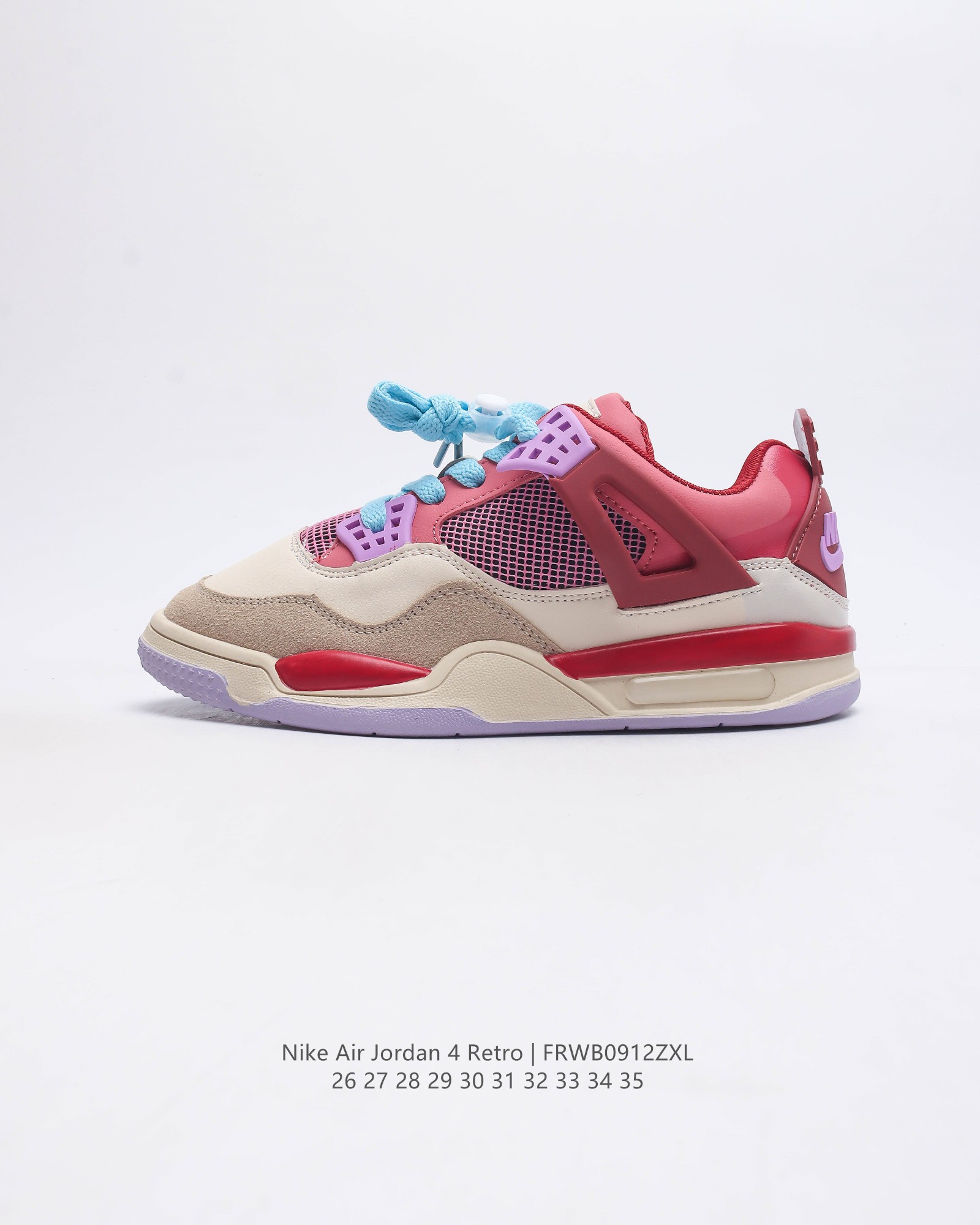 耐克 Nike Air Jordan 4 Retro Og迈克尔 乔丹aj4代低帮 儿童运动鞋 复古休闲运动文化篮球鞋 秉承轻量化的速度型篮球鞋设计思想完成设计