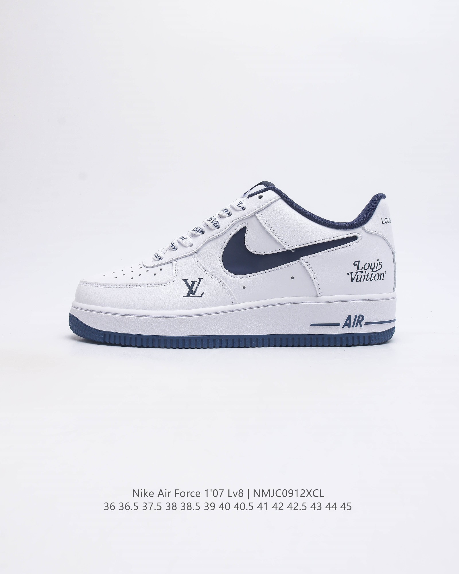 耐克 Nike Air Force 1'07 Lv8 系列 空军一号 Af1 运动鞋 设计灵感源自摔跤运动 助你发挥天赋 震撼全场 华丽设计搭配优质皮革面 契合