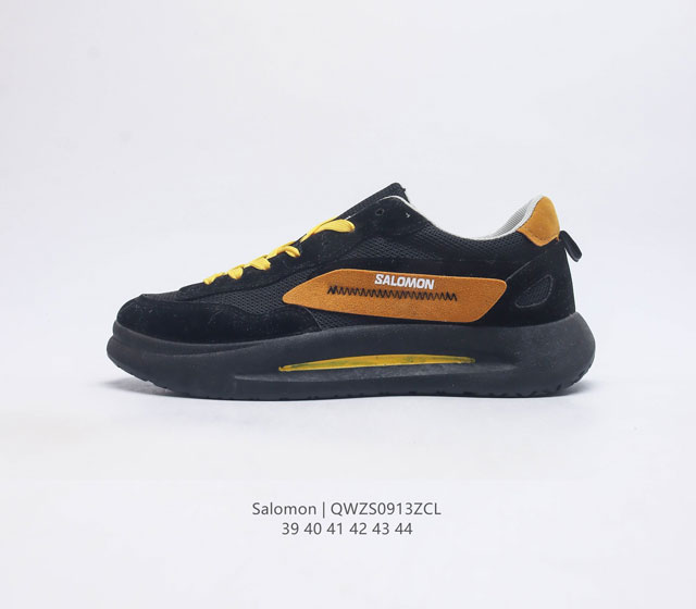萨洛蒙 Salomon 运动鞋 缓冲轻量 缓震回弹运动鞋男士跑鞋 厚底增高老爹鞋一脚蹬慢跑鞋 Salomon 是一个法国专业户外运动品牌 它生产鞋的本意 是让人
