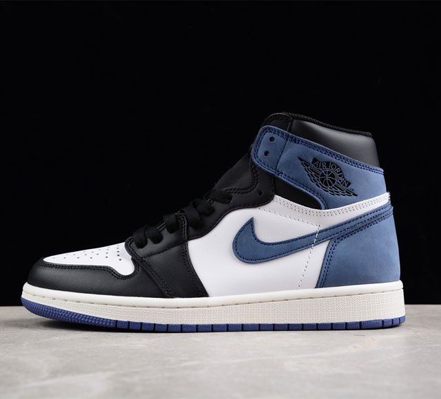 A版 Air Jordan 1 High Og Unc Toe Aj1 乔1 六冠王贪玩蓝月 555088-115 尺码 36 36.5 37.5 38 38.