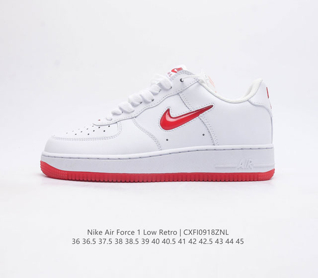 耐克nike Air Force 1 Low 空军一号 Af1 低帮百搭休闲运动板鞋 柔软 弹性十足的缓震性能和出色的中底设计 横跨复古与现代的外型结合 造就出