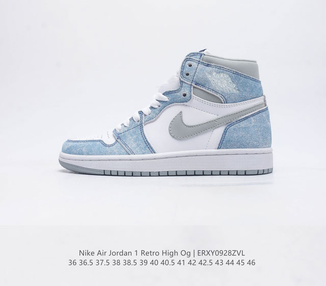 头层皮 耐克 Nike Air Jordan 1 Retro High Og 乔丹一代篮球鞋复刻运动鞋 皮面高帮板鞋的设计灵感源自运动夹克 带你重温入选球队时刻