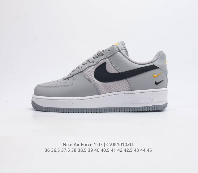 耐克 Nike Air Force 1 07 空军一号 Af 1 低帮百搭休闲运动板鞋 柔软 弹性十足的缓震性能和出色的中底设计 横跨复古与现代的外型结合 造就