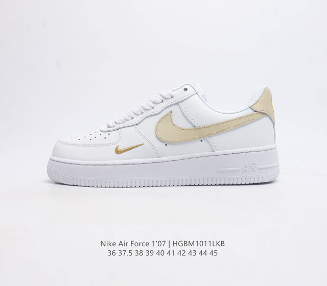 头层皮带芯片 耐克 Nike Air Force 1 07 空军一号 Af 1 低帮百搭休闲运动板鞋 柔软 弹性十足的缓震性能和出色的中底设计 横跨复古与现代的