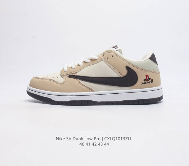 耐克nike Sb Dunk Low Pro扣篮系列复古低帮休闲运动滑板板鞋 采用脚感柔软舒适zoomair气垫 有效吸收滑板等极限运动在落地时带来的冲击力 为