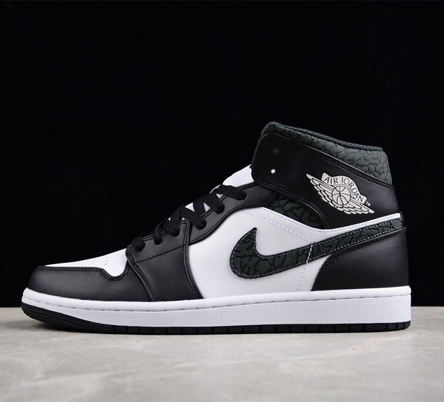 Air Jordan 1 Mid Aj1 乔1全黑爆裂纹 中帮文化休闲板鞋 Fb991 01 尺码 36 3 3 38 3 39 40 40 5 41 42 4