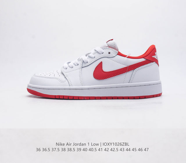 耐克 乔丹air Jordan 1 Low Aj1 乔1 乔丹1代aj1 低帮复古文化休闲运动篮球鞋 从1985 年面世的元年款汲取设计灵感 采用简洁大方的经典