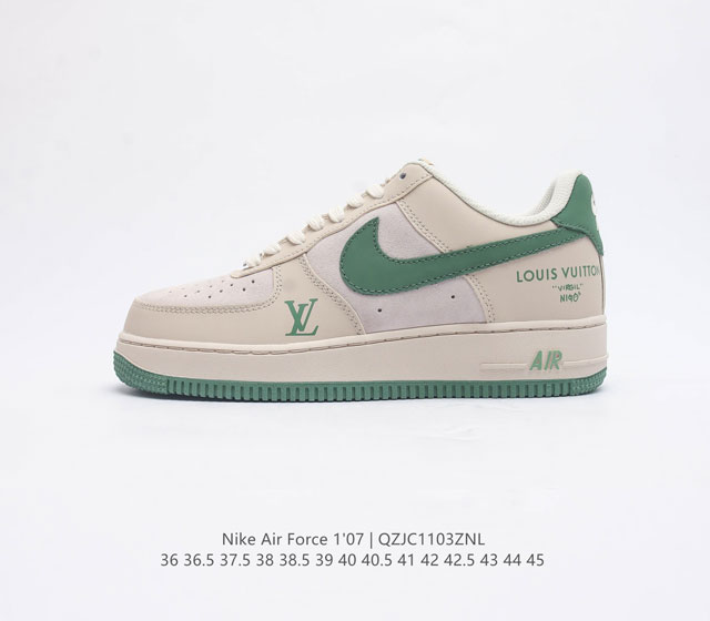 耐克nike Air Force 1 Low 空军一号 Af1 低帮百搭休闲运动板鞋 柔软 弹性十足的缓震性能和出色的中底设计 横跨复古与现代的外型结合 造就出