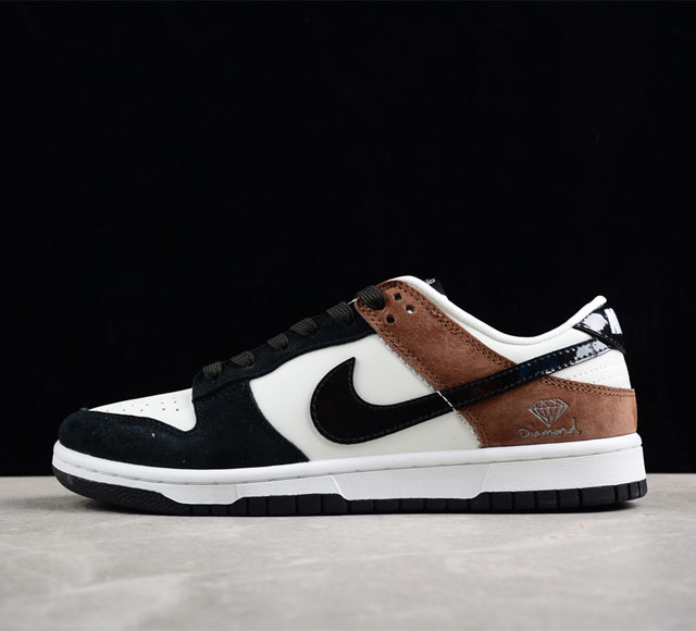 Nk Sb Dunk Low 钻石联名-翻毛黑棕 周年高端定制 低帮休闲板鞋 Fc1688-125 尺码 36 36.5 37.5 38 38.5 39 40