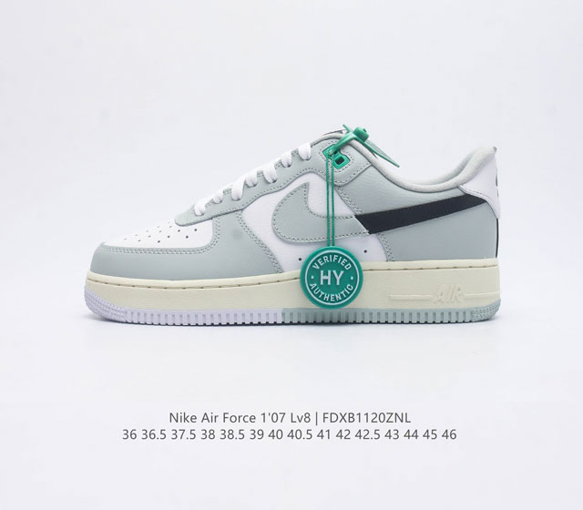 公司级 附赠送logo清洁刷 Af1耐克 Nike Air Force 1 07 Low 空军一号 原楦头原纸板 打造纯正空军版型 专注外贸渠道 全掌内置蜂窝气